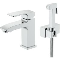 Товар: Смеситель для раковины Raglo R01.12 с гигиеническим душем Хром - фото 1 Смеситель для раковины Raglo R01.12 с гигиеническим душем Хром — фото 1, Смесители для раковины