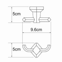 Товар: Аксесс Aller K-1123 Крючок двойной (блистер), хром, WasserKRAFT - фото 4 Аксесс Aller K-1123 Крючок двойной (блистер), хром, WasserKRAFT — фото 4, Комплектующие для туалета
