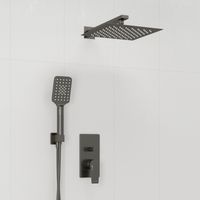 A84202 Встраиваемый комплект для душа с верхней душевой насадкой и лейкой — фото 2, Встраиваемые душевые комплекты