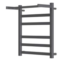 Полотенцесушитель электрический Point Меркурий PN83856PGR П5 500x600 с полкой, диммер справа, графит — фото 3, Электрические полотенцесушители