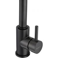 Смеситель для кухни Milacio Ultra MCU.555.TB нержавеющая сталь / матовый / Total Black / однорычажный / с поворотным изливом 210 мм — фото 2, Смесители для кухни