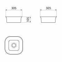 Раковина-чаша Point Ника 31 PN43081 Белая — фото 9, Раковины накладные