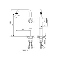 Смеситель для раковины Iddis Grange Черный матовый арт-GRABLR1i01 — фото 3, Смесители для раковины