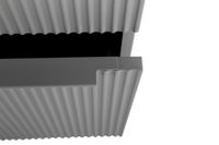 Колонна подвесная с распашной дверью, с зеркалом внутри, одним выдвижным ящиком, реверсивная CEZARES — фото 7, Шкафы для ванной