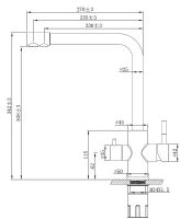 Смеситель для кухни ESKO K24 B Черный матовый — фото 4, Смесители для кухни