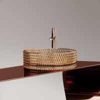 Раковина-чаша Ceramicanova Cristal 36 CN6058 Бежевая — фото 7, Раковины накладные