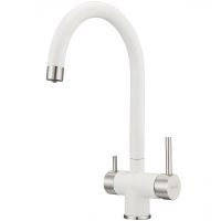 Смеситель для кухни Milacio Ultra MCU.554.WH Белый матовый — фото 7, Смесители для кухни