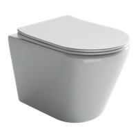 Унитаз Ceramicanova Highlight Rimless CN1804 подвесной с сиденьем Микролифт — фото 2, Подвесные унитазы