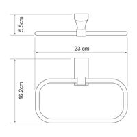 Leine K-HITE Держатель полотенец арт-5060W — фото 4, Полотенцедержатели