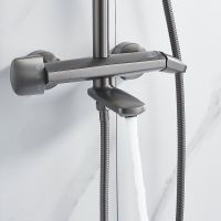 Душевая система Rose R39T R3936T Оружейная сталь — фото 12, Душевые системы