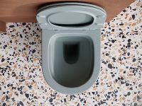 Унитаз Ceramicanova Balearica CN6000MH подвесной Антрацит матовый с сиденьем Микролифт — фото 18, Подвесные унитазы