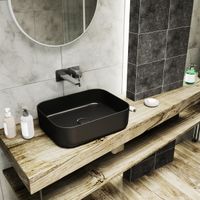 Товар: Раковина-чаша Point Меркурий 50 PN43832BM Черная матовая - фото 5 Раковина-чаша Point Меркурий 50 PN43832BM Черная матовая — фото 5, Раковины накладные