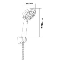 Товар: Душевой гарнитур Bond Circle BSS0100 Хром - фото 3 Душевой гарнитур Bond Circle BSS0100 Хром — фото 3, Душевые гарнитуры