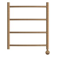 Полотенцесушитель электрический Point Афина PN04156BRE П4 500x600 левый/правый, бронза — фото 1, Электрические полотенцесушители