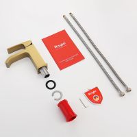 Смеситель для раковины Raglo R02.10.03 Золото матовое — фото 9, Смесители для раковины