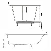 Товар: Ванна из искусственного камня Bas Афина 180х80 ВА00027 без гидромассажа - фото 4 Ванна из искусственного камня Bas Афина 180х80 ВА00027 без гидромассажа — фото 4, Ванны из искусственного камня