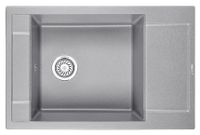 Granula-7806, БАЗАЛЬТ, кухонная мойка, кварц — фото 1, Кухонные мойки