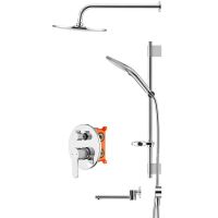 Товар: Душевая система Swedbe Platta 5542 Хром - фото 4 Душевая система Swedbe Platta 5542 Хром — фото 4, Встраиваемые душевые комплекты