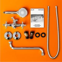 Смеситель для ванны Dorff Vintage D6095000 универсальный Хром — фото 5, Смеситель для ванны