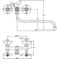 Товар: Смеситель для ванны Haiba HB2227 универсальный Хром - фото 3 Смеситель для ванны Haiba HB2227 универсальный Хром — фото 3, Смеситель для ванны