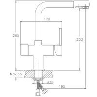 Товар: Смеситель для кухни Haiba HB70088-7 Черный - фото 2 Смеситель для кухни Haiba HB70088-7 Черный — фото 2, Смесители для кухни