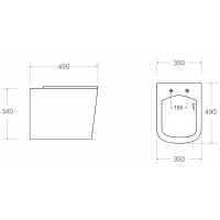 Комплект унитаза с инсталляцией Maretti Umbria UM76KA56052 с сиденьем Микролифт и Черной матовой кла — фото 8, Комплекты унитаз + инсталляция