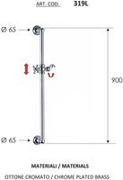 Товар: Душевая штанга Remer 319L Хром - фото 2 Душевая штанга Remer 319L Хром — фото 2, Штанги для душа