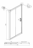 Товар: Душевой уголок Ambassador Forsa 150х80 17022221ABB-80ABB профиль Черный стекло тонированное - фото 5 Душевой уголок Ambassador Forsa 150х80 17022221ABB-80ABB профиль Черный стекло тонированное — фото 5, Душевые уголки