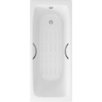 Чугунная ванна Delice Biove 170x75 DLR220509R-AS с ручками с антискользящим покрытием — фото 1, Чугунные ванны