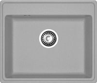 GRANFEST Мойка VERTEX 580 1-чаша 580*500мм серый арт.GF- — фото 2, Кухонные мойки