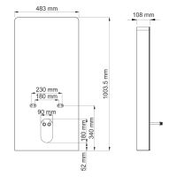 Naab 86BDT.050.BL Пристенный модуль системы инсталляции для биде — фото 3, Комплектующие для туалета