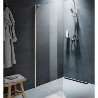 Душевая перегородка Riho Novik Z400 80 G003028120 профиль Хром стекло прозрачное — фото 1, Душевые перегородки