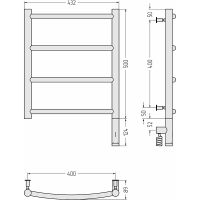 Товар: Электрический полотенцесушитель Сунержа Галант 3.0 500x400 R 31-5801-5040 Черный матовый - фото 2 Электрический полотенцесушитель Сунержа Галант 3.0 500x400 R 31-5801-5040 Черный матовый — фото 2, Электрические полотенцесушители