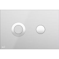 Клавиша смыва Alcaplast Flat Inox TURN-INOX Хром — фото 1, Кнопки смыва