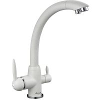 Смеситель для кухни G-Lauf GOP18-A093KW Белый — фото 1, Смесители для кухни