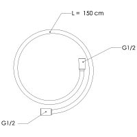 Товар: Душевой шланг Remer SS332CN150 Нержавеющая сталь - фото 2 Душевой шланг Remer SS332CN150 Нержавеющая сталь — фото 2, Комплектующие для душевого оборудования