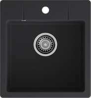GRANFEST Мойка URBAN 245 1-чаша 450*490мм черный арт.GF-UR- — фото 1, Кухонные мойки