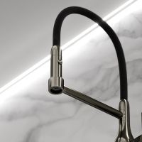 Смеситель для кухни Sancos Pride SC4011GG Вороненая сталь Черный — фото 2, Смесители для кухни