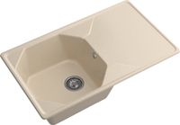 GRANFEST Мойка UNIQUE 840L 1-чаша+крыло 840*500мм кашемир арт.GF- — фото 1, Кухонные мойки