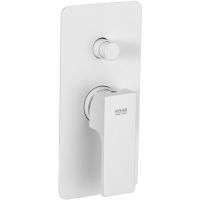 Смеситель для душа Remer Absolute AU09KBBO Белый матовый — фото 1, Смеситель для душа