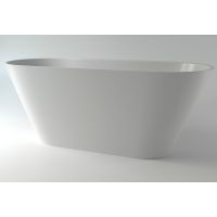 Ванна из искусственного камня Holbi Selena 161x68 1.01.006.11.1 Белая матовая — фото 1, Ванны из искусственного камня