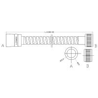 Душевой шланг Lemark LE8033S Хром — фото 2, Комплектующие для душевого оборудования