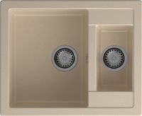 Товар: GRANFEST Мойка QUADRO 610K 1,5-чаши 610*500мм кашемир арт.GF- - фото 2 GRANFEST Мойка QUADRO 610K 1,5-чаши 610*500мм кашемир арт.GF- — фото 2, Кухонные мойки