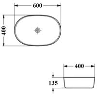 Раковина-чаша Bond 60 S51-600 Белая глянцевая — фото 2, Раковины