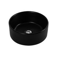 Раковина накладная для установки на столешницу AQUATEK AQ5118-MB 400*400*165, матовый черный — фото 5, Раковины накладные