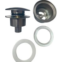 Донный клапан Haiba HB64-3 click-clack Оружейная сталь — фото 3, Донные клапаны