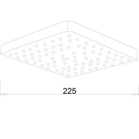 Верхний душ Melodia della vita Standard Middle MKP27001C Хром — фото 4, Верхние души