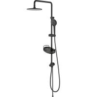 Душевая система Lemark Bronx LM3788BL Черная — фото 1, Душевые системы