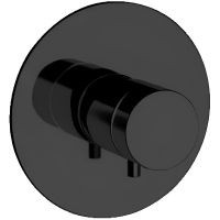 Смеситель для душа Remer Elegance NT30NO с термостатом Черный матовый — фото 1, Смеситель для душа