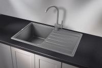 Товар: Granula-7602, ГРАФИТ, кухонная мойка, СтандАРТ кварц - фото 2 Granula-7602, ГРАФИТ, кухонная мойка, СтандАРТ кварц — фото 2, Кухонные мойки